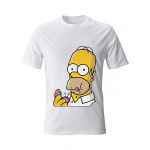  Tricou cuplu Homer și gogoașă. Photo 2